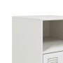 White steel nightstand 34.5x39x62 cm by vidaXL, Nightstands - Ref: Foro24-841773, Price: 71,77 €, Discount: %