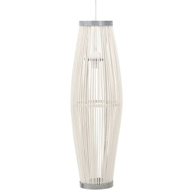 Lámpara colgante ovalada sauce blanco 40 W E27 27x68 cm de vidaXL, Lámparas - Ref: Foro24-289590, Precio: 36,99 €, Descuento: %