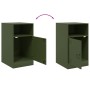 Olive green steel nightstand 34.5x39x62 cm by vidaXL, Nightstands - Ref: Foro24-841771, Price: 71,77 €, Discount: %