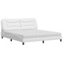 Bed with white synthetic leather mattress 180x200 cm by vidaXL, Beds and slatted bases - Ref: Foro24-3208739, Price: 491,99 €...