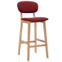 Kitchen stools 2 units red wine red fabric by vidaXL, Kitchen stools - Ref: Foro24-289375, Price: 151,06 €, Discount: %