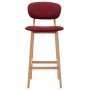 Kitchen stools 2 units red wine red fabric by vidaXL, Kitchen stools - Ref: Foro24-289375, Price: 151,06 €, Discount: %