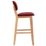 Kitchen stools 2 units red wine red fabric by vidaXL, Kitchen stools - Ref: Foro24-289375, Price: 151,06 €, Discount: %