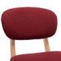 Kitchen stools 2 units red wine red fabric by vidaXL, Kitchen stools - Ref: Foro24-289375, Price: 151,06 €, Discount: %