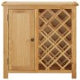 Weinregal für 11 Weinflaschen 80x32x80 cm Eichenholz von vidaXL, Weinregale - Ref: Foro24-289200, Preis: 240,81 €, Rabatt: %