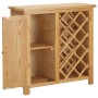 Weinregal für 11 Weinflaschen 80x32x80 cm Eichenholz von vidaXL, Weinregale - Ref: Foro24-289200, Preis: 240,81 €, Rabatt: %