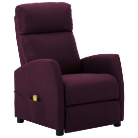 Sillón de masaje de tela morado de vidaXL, Sillones de masaje eléctricos - Ref: Foro24-289713, Precio: 169,34 €, Descuento: %