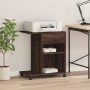 Printer stand with oak brown wheels 60x40x68.5 cm by vidaXL, Printer supports - Ref: Foro24-840645, Price: 73,12 €, Discount: %