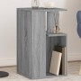 Mesa auxiliar madera de ingeniería gris Sonoma 35x35x60 cm de vidaXL, Mesas de centro - Ref: Foro24-840742, Precio: 46,99 €, ...