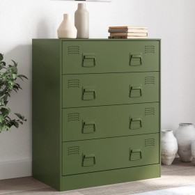 Olive green steel sideboard 67x39x83 cm by vidaXL, Sideboards - Ref: Foro24-841683, Price: 201,03 €, Discount: %