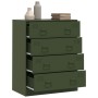 Aparador de acero verde oliva 67x39x83 cm de vidaXL, Aparadores - Ref: Foro24-841683, Precio: 213,76 €, Descuento: %