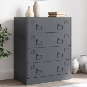 Anthracite gray steel sideboard 67x39x83 cm by vidaXL, Sideboards - Ref: Foro24-841681, Price: 181,99 €, Discount: %