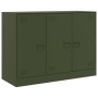 Olive green steel sideboard 99x39x73 cm by vidaXL, Sideboards - Ref: Foro24-841725, Price: 174,40 €, Discount: %