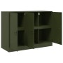 Olive green steel sideboard 99x39x73 cm by vidaXL, Sideboards - Ref: Foro24-841725, Price: 174,40 €, Discount: %