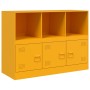 Mustard yellow steel sideboard 99x39x73 cm by vidaXL, Sideboards - Ref: Foro24-841790, Price: 147,99 €, Discount: %