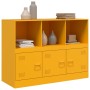 Mustard yellow steel sideboard 99x39x73 cm by vidaXL, Sideboards - Ref: Foro24-841790, Price: 147,99 €, Discount: %