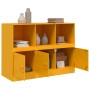 Mustard yellow steel sideboard 99x39x73 cm by vidaXL, Sideboards - Ref: Foro24-841790, Price: 147,99 €, Discount: %