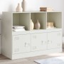 Weißes Sideboard aus Stahl, 99 x 39 x 73 cm von vidaXL, Sideboards - Ref: Foro24-841792, Preis: 176,16 €, Rabatt: %