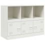 Aparador de acero blanco 99x39x73 cm de vidaXL, Aparadores - Ref: Foro24-841792, Precio: 176,16 €, Descuento: %