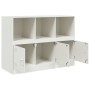 Aparador de acero blanco 99x39x73 cm de vidaXL, Aparadores - Ref: Foro24-841792, Precio: 176,16 €, Descuento: %