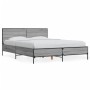 Estructura cama madera ingeniería metal gris Sonoma 140x200 cm de vidaXL, Camas y somieres - Ref: Foro24-3280000, Precio: 167...