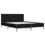 Estructura de cama madera de ingeniería y metal negro 150x200cm de vidaXL, Camas y somieres - Ref: Foro24-3280002, Precio: 17...