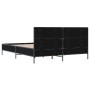 Estructura de cama madera de ingeniería y metal negro 150x200cm de vidaXL, Camas y somieres - Ref: Foro24-3280002, Precio: 17...