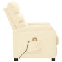 Sillón de masaje de cuero sintético crema de vidaXL, Sillones de masaje eléctricos - Ref: Foro24-289690, Precio: 158,99 €, De...