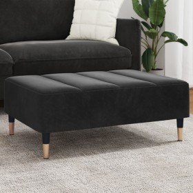 Black velvet footstool 77x55x31 cm by vidaXL, Ottomans - Ref: Foro24-4007396, Price: 86,99 €, Discount: %