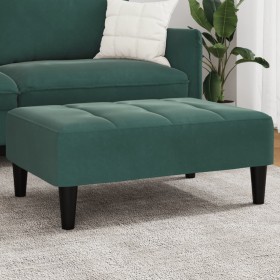 Dark green velvet footstool 77x55x31 cm by vidaXL, Ottomans - Ref: Foro24-4007368, Price: 78,99 €, Discount: %