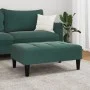 Dark green velvet footstool 77x55x31 cm by vidaXL, Ottomans - Ref: Foro24-4007368, Price: 69,74 €, Discount: %