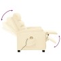 Sillón de masaje de cuero sintético crema de vidaXL, Sillones de masaje eléctricos - Ref: Foro24-289690, Precio: 158,99 €, De...