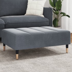 Dark gray velvet footstool 77x55x31 cm by vidaXL, Ottomans - Ref: Foro24-4007394, Price: 86,99 €, Discount: %