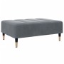 Reposapiés de terciopelo gris oscuro 77x55x31 cm de vidaXL, Otomanas - Ref: Foro24-4007394, Precio: 86,54 €, Descuento: %