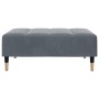 Reposapiés de terciopelo gris oscuro 77x55x31 cm de vidaXL, Otomanas - Ref: Foro24-4007394, Precio: 86,54 €, Descuento: %