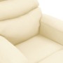 Sillón de masaje de cuero sintético crema de vidaXL, Sillones de masaje eléctricos - Ref: Foro24-289690, Precio: 158,99 €, De...