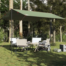 Lona de camping impermeable verde 360x294 cm de vidaXL, Tiendas de campaña - Ref: Foro24-94658, Precio: 41,99 €, Descuento: %