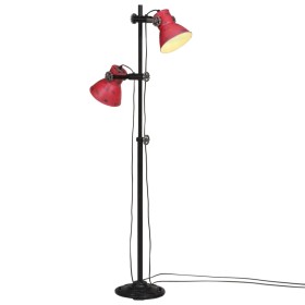 Worn red floor lamp 25 W E27 25x25x90/160 cm by vidaXL, Lamps - Ref: Foro24-371847, Price: 110,99 €, Discount: %