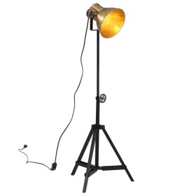 Vintage brass floor lamp 25 W E27 35x35x65/95 cm by vidaXL, Lamps - Ref: Foro24-371870, Price: 71,99 €, Discount: %