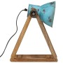 Worn blue desk lamp 25 W E27 30x17x40 cm by vidaXL, Lamps - Ref: Foro24-371902, Price: 45,34 €, Discount: %