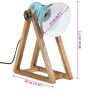 Worn blue desk lamp 25 W E27 30x17x40 cm by vidaXL, Lamps - Ref: Foro24-371902, Price: 45,34 €, Discount: %