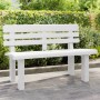 Banco de jardín polipropileno blanco 110x52x71 cm de vidaXL, Bancos de jardín - Ref: Foro24-4009379, Precio: 75,42 €, Descuen...