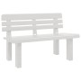 Banco de jardín polipropileno blanco 110x52x71 cm de vidaXL, Bancos de jardín - Ref: Foro24-4009379, Precio: 75,42 €, Descuen...