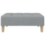 Light gray fabric footstool 77x55x31 cm by vidaXL, Ottomans - Ref: Foro24-4007389, Price: 79,07 €, Discount: %