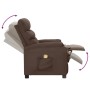 Brown synthetic leather massage chair by vidaXL, Electric massage chairs - Ref: Foro24-289691, Price: 157,99 €, Discount: %