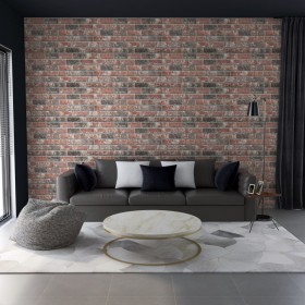 3D wall panel brick design 11 pcs EPS dark brown gray by vidaXL, Wall covering - Ref: Foro24-147196, Price: 161,22 €, Discoun...