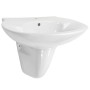 Lavabo de pared de cerámica blanco 690x520x210 mm de vidaXL, Lavabos - Ref: Foro24-143009, Precio: 124,93 €, Descuento: %