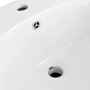 Lavabo de pared de cerámica blanco 690x520x210 mm de vidaXL, Lavabos - Ref: Foro24-143009, Precio: 124,93 €, Descuento: %