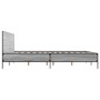 Estructura cama madera ingeniería metal gris Sonoma 120x200 cm de vidaXL, Camas y somieres - Ref: Foro24-3279995, Precio: 159...