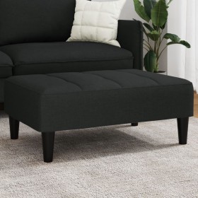 Black velvet footrest 77x55x31 cm by vidaXL, Ottomans - Ref: Foro24-4007369, Price: 80,74 €, Discount: %